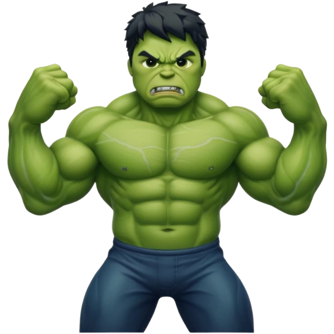 Hulk flexing  emoji
