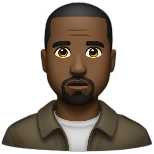 kanye west but eh's not nazi emoji