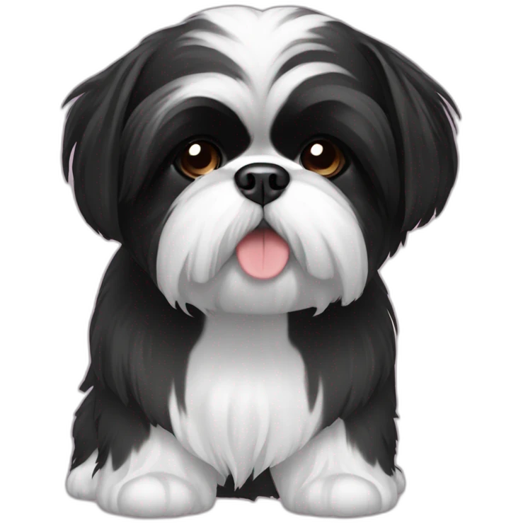 black shihtzu emoji