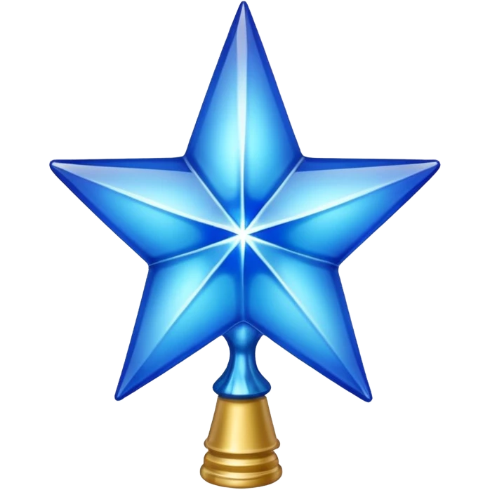 blue tree topper emoji