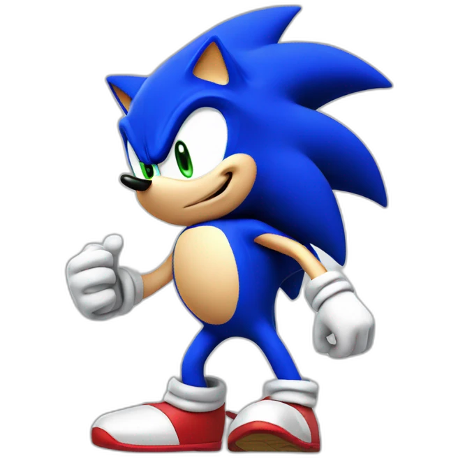 Sonic the hedgehog emoji