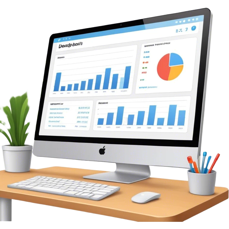 monitor-showing-a-website-dashboard-with-charts emoji