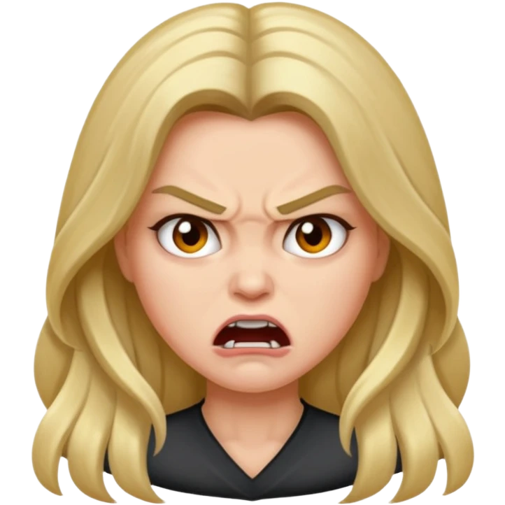 Angry supermodel emoji