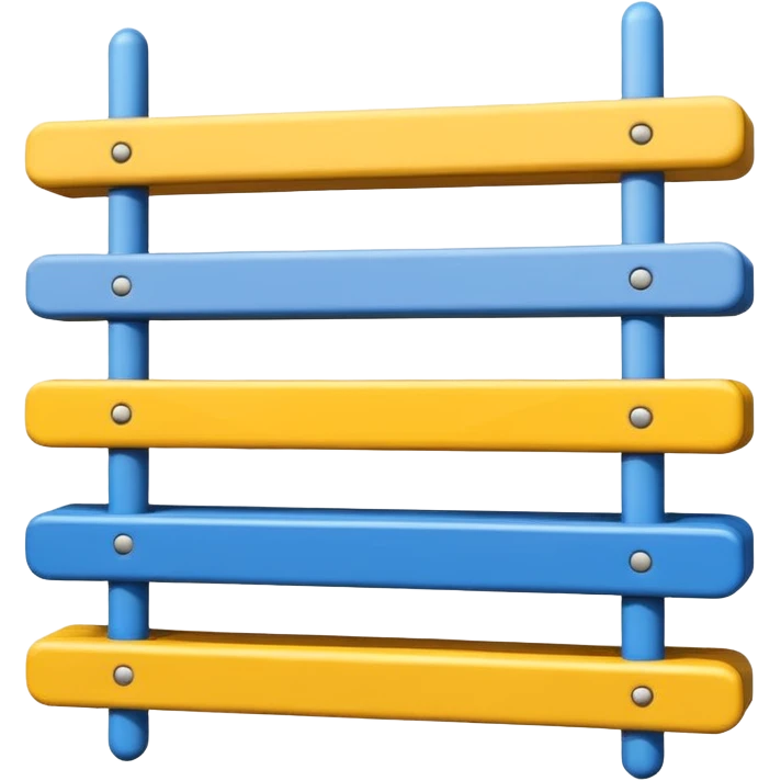 Nur drei Balken zur Seite oben blau in der Mitte weiß und dann unten gelb emoji