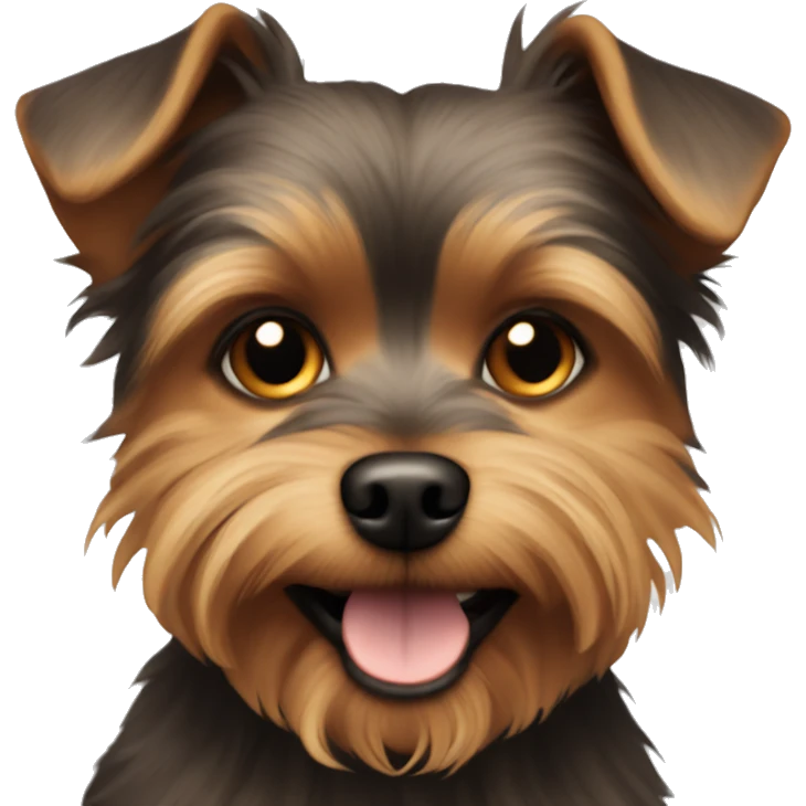 chorkie brown dog  emoji