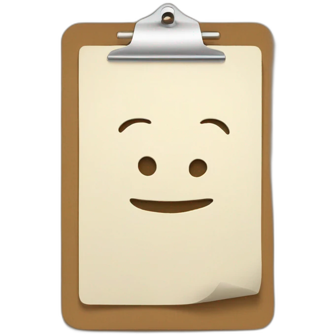paper clipboard emoji