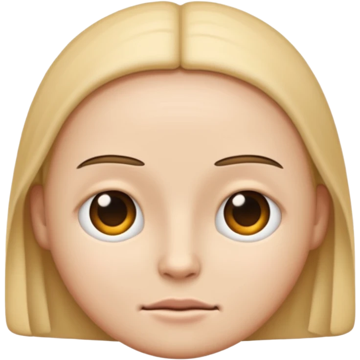 emoji with *NO* eyebrows staring into your soul  emoji