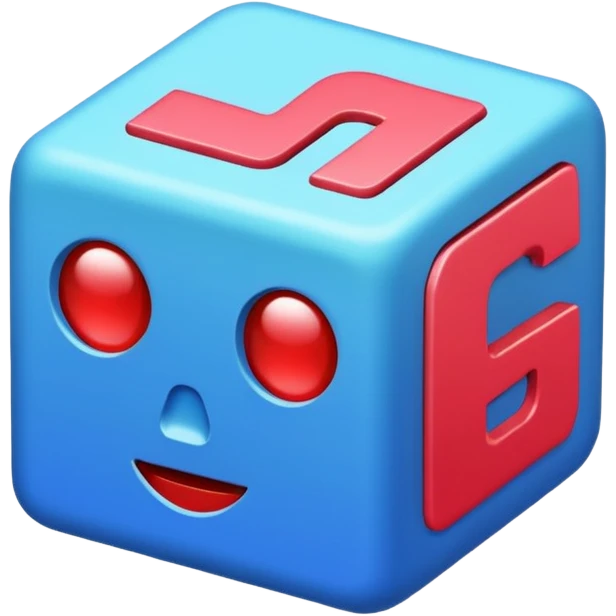 Block letters of "AI" emoji