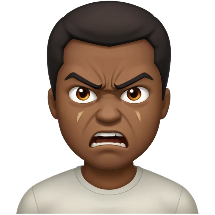 black thug getting cursed emoji