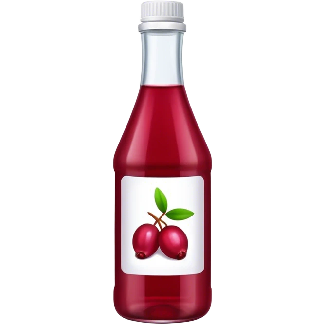 Bottle cranberry juice emoji