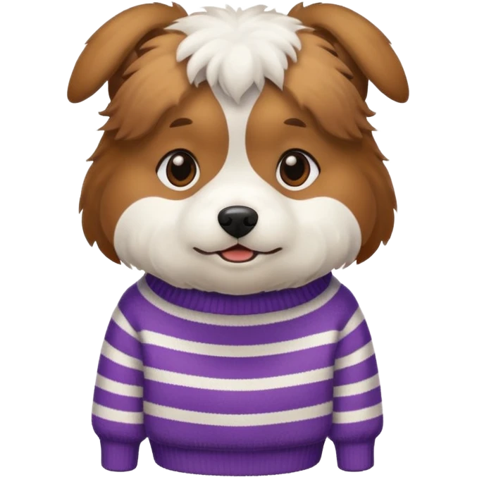 Dog with switer emoji