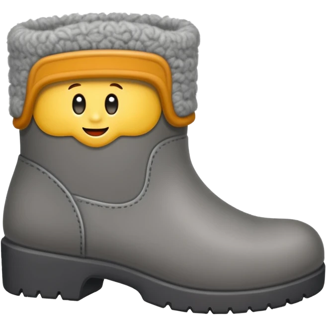 A felt boots emoji
