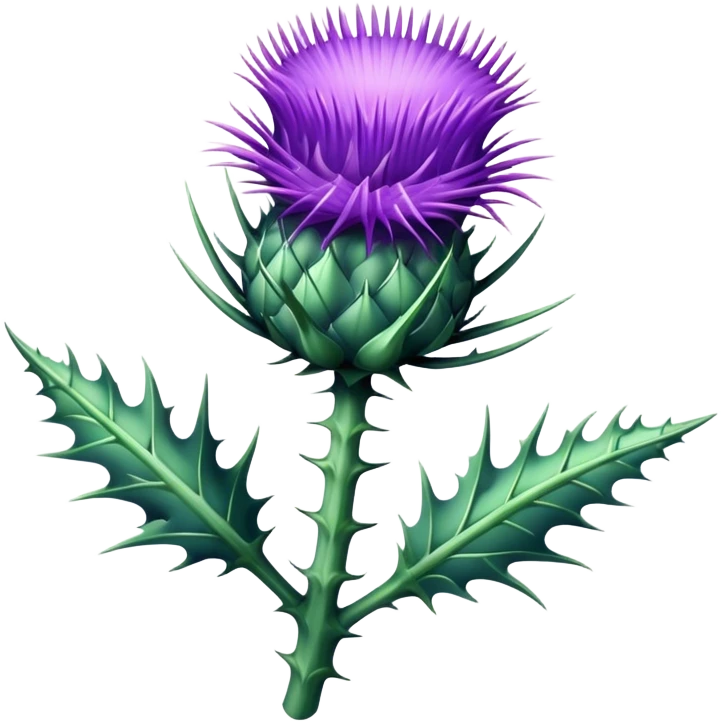 Scottish thistle emoji