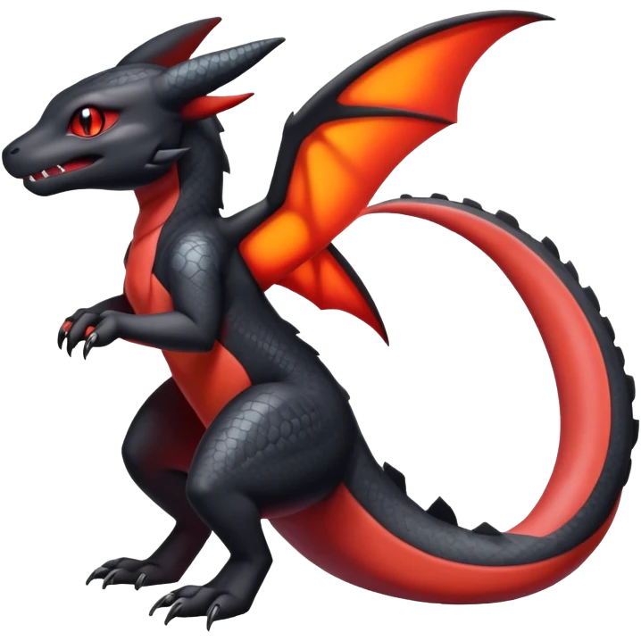 Salandit-Umbreon-Charmeleon-Fakémon-hybrid-creature (full body)  emoji