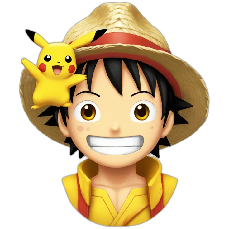 luffy en pikachu emoji