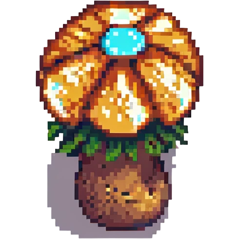 glowing mushroom pixel art emoji