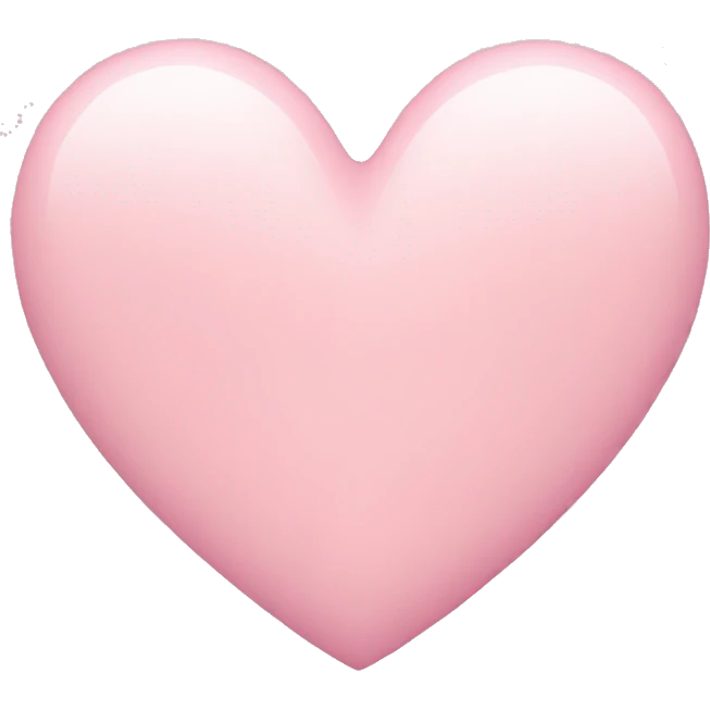 Pastel pink heart emoji