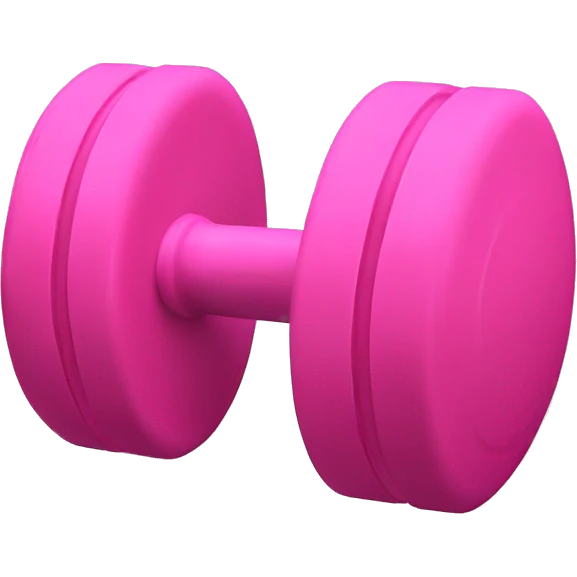 Pink exercise dumbbell weights  emoji
