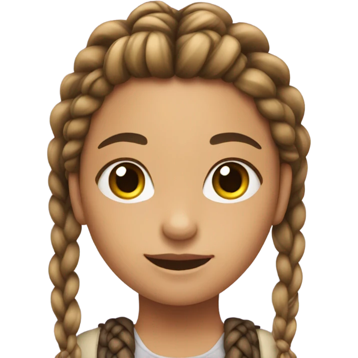 Girl with braids emoji