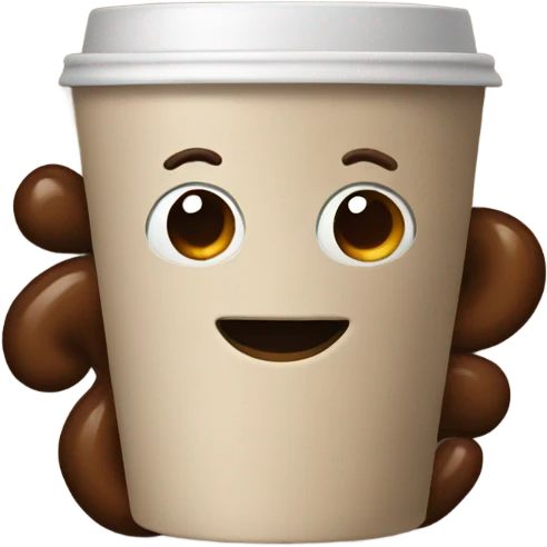 Brown coffee emoji