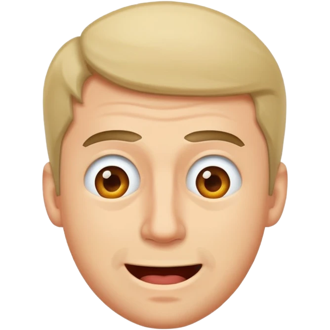 man trying not to laugh emoji
