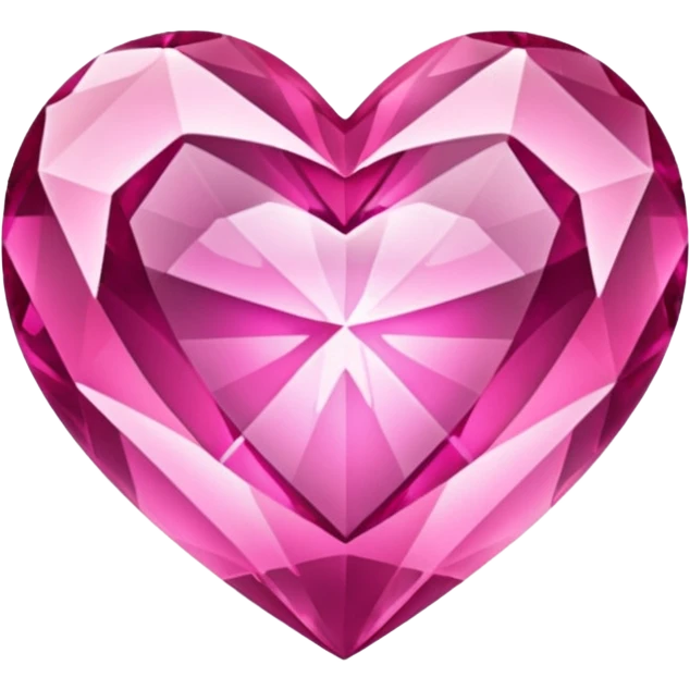 pink crystal heart emoji