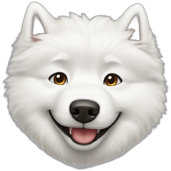 samoyed derp upsidedown emoji