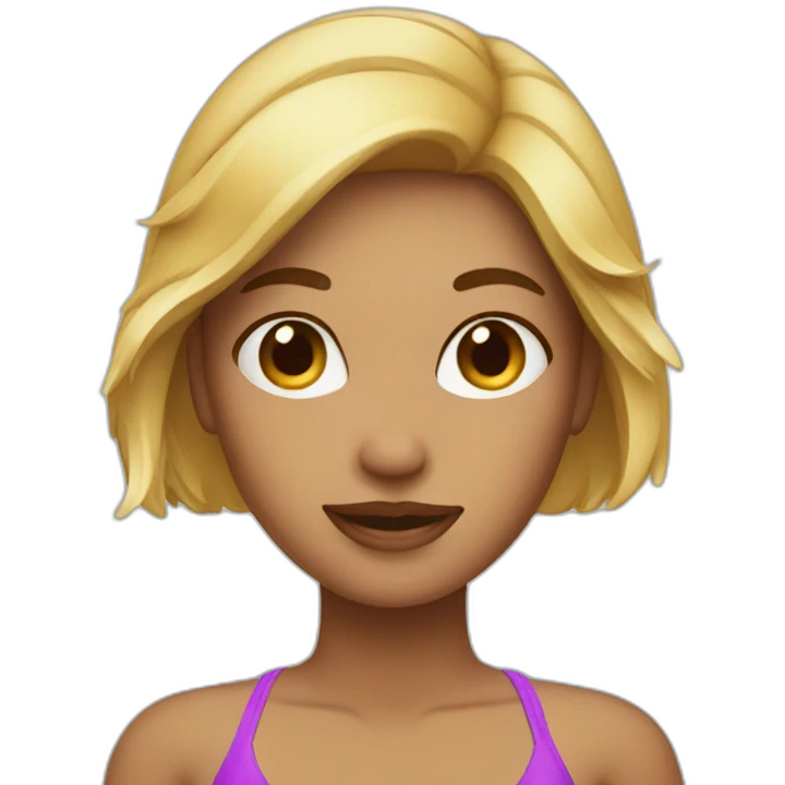 Woman wearing bikini emoji