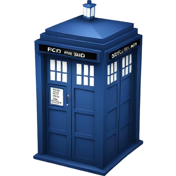 dr who tardis emoji