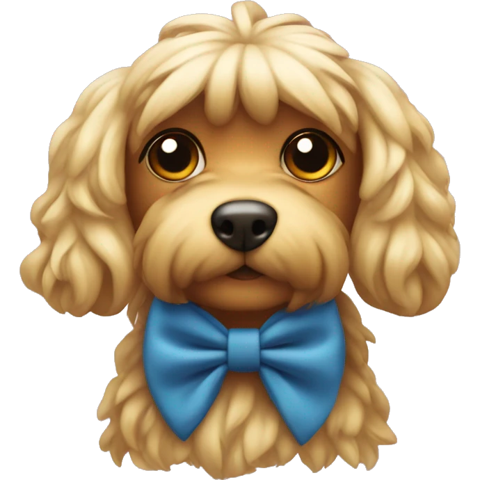Yorkshire wearing a bow emoji