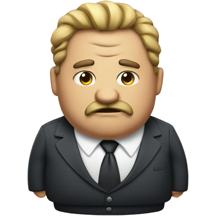 Mean fat boss  emoji