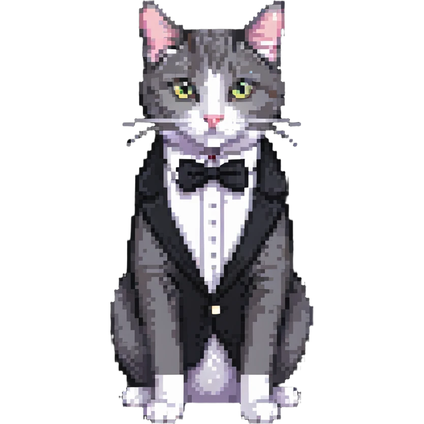 tuxedo cat emoji
