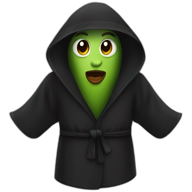 robe noire d'avocat emoji