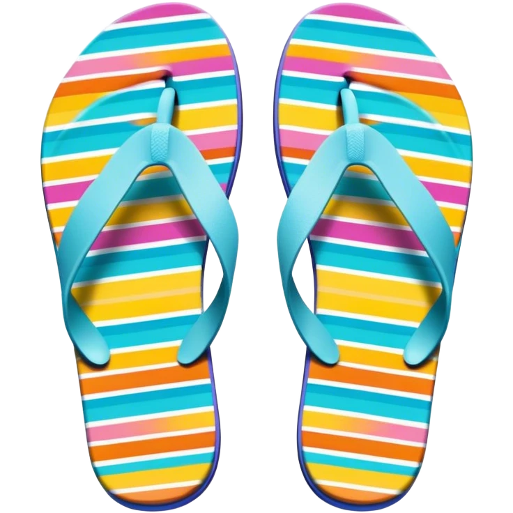 Cute beach flip flops emoji