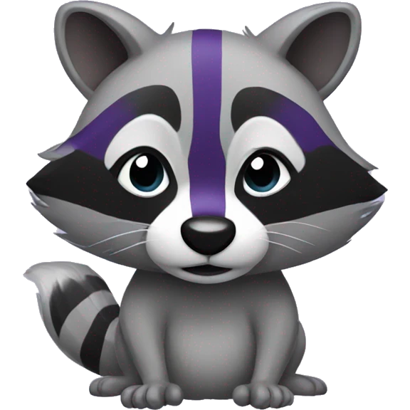 purple raccoon emoji