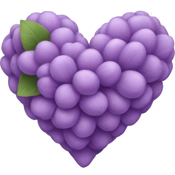 lilac ios heart emoji