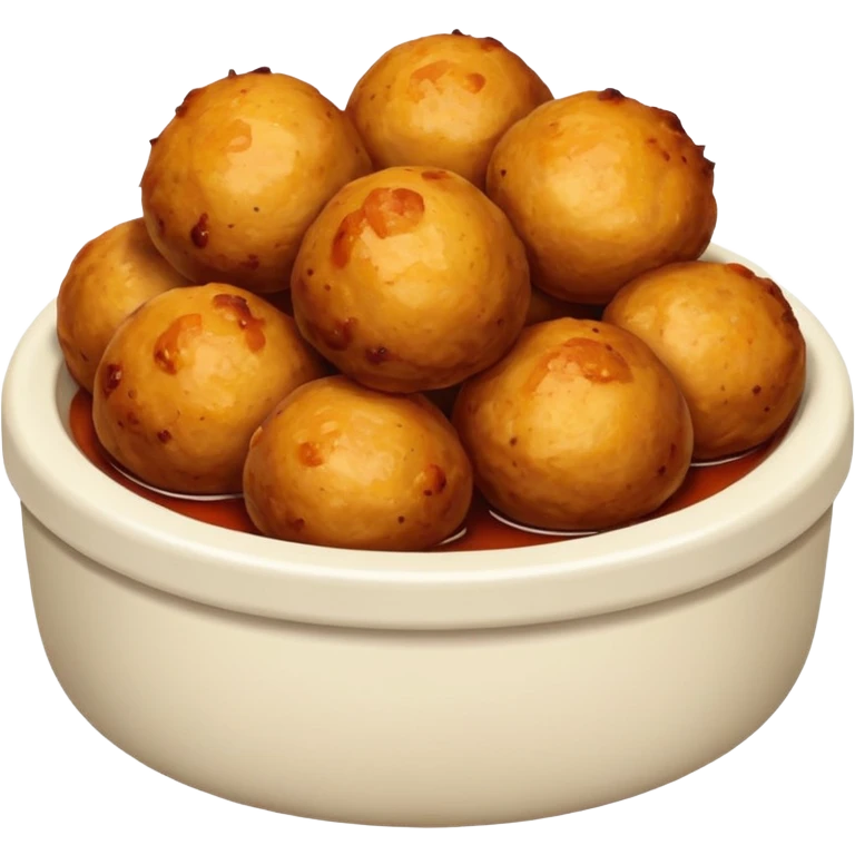chicken meatballs emoji