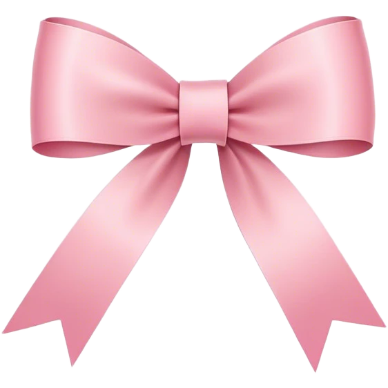 Super ultra-thin and stretched ribbon bow, as narrow as possible, single loop, no extra loops, no fluffy or rounded shapes, only one long and sleek ribbon, delicate, minimalist, NO DOUBLE LOOPS, NO THICKNESS, ONLY A SINGLE SLIM LINE pink emoji