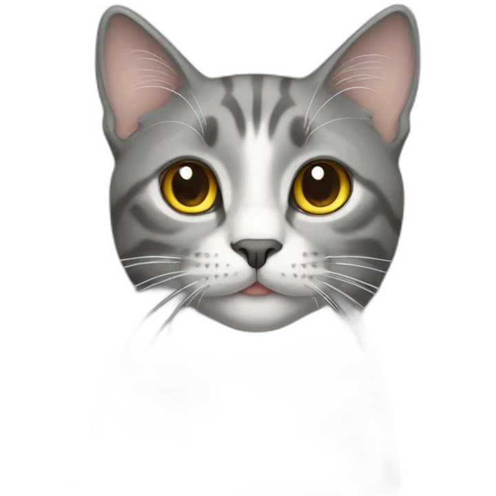 Cat grey emoji