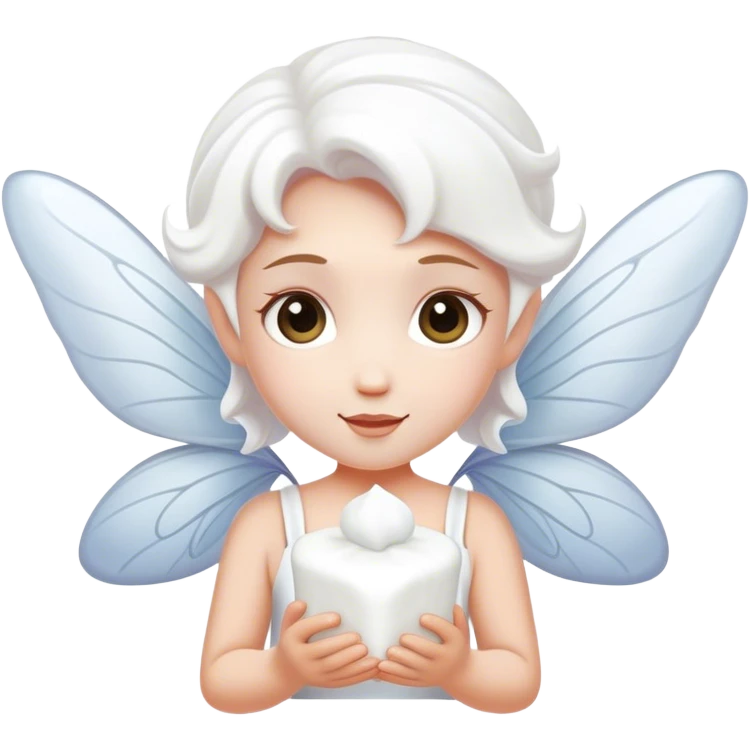 Marshmallow fairy emoji