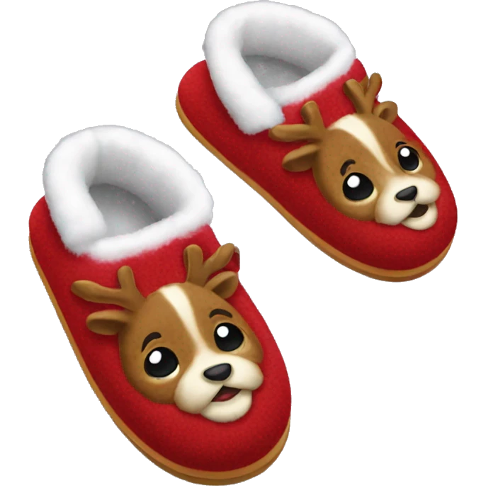 Christmas slippers emoji
