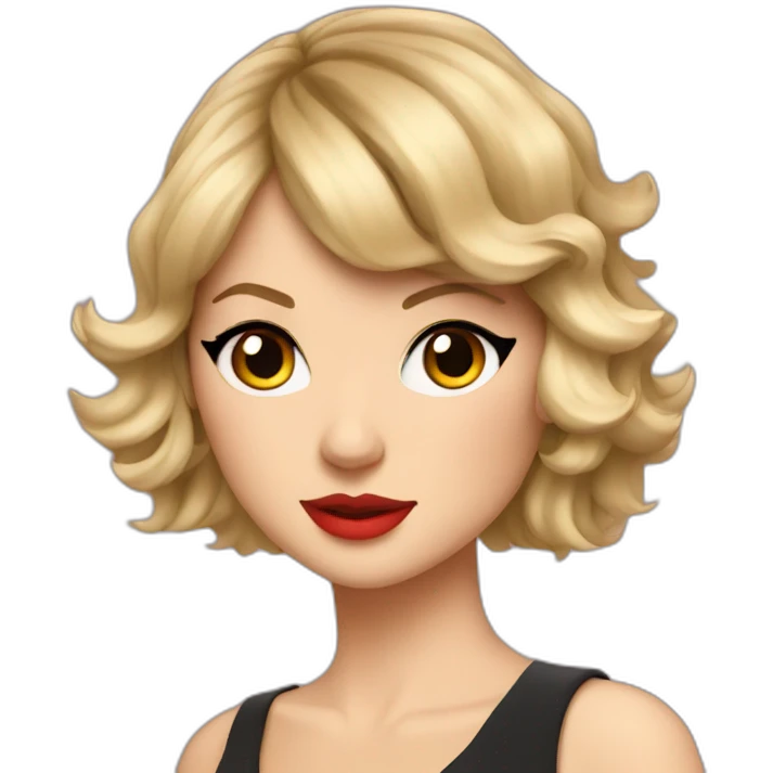Taylor Swift cartoon emoji