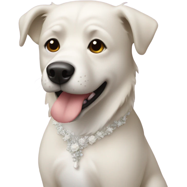 Dog geting married  emoji