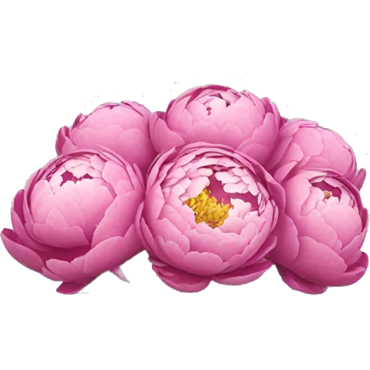 Peonies bouquet emoji