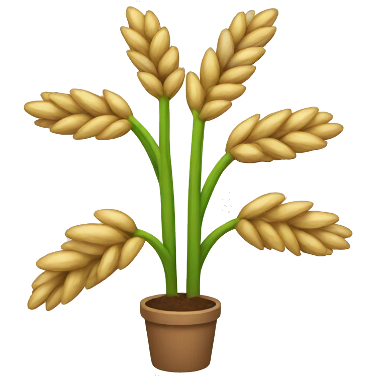quick wheat plant emoji