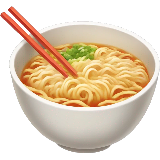 Hot bowl of ramen emoji