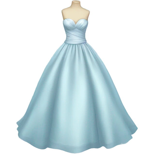 pastel blue wedding dress emoji