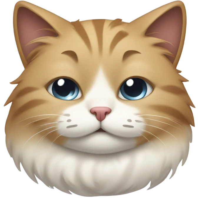 A cat sleeping emoji