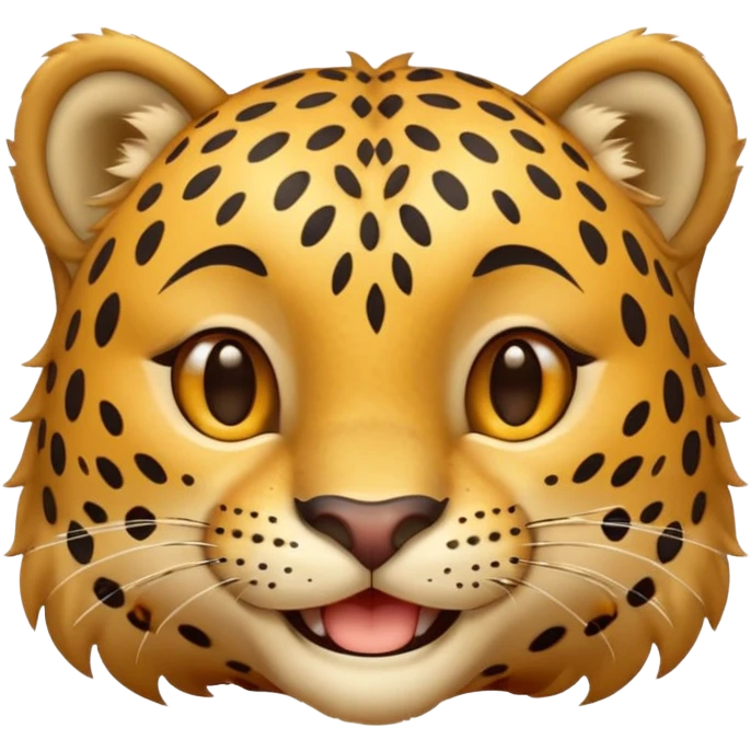 happy leopard  emoji