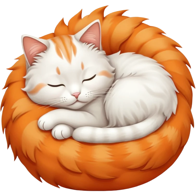 Sleepy cat emoji